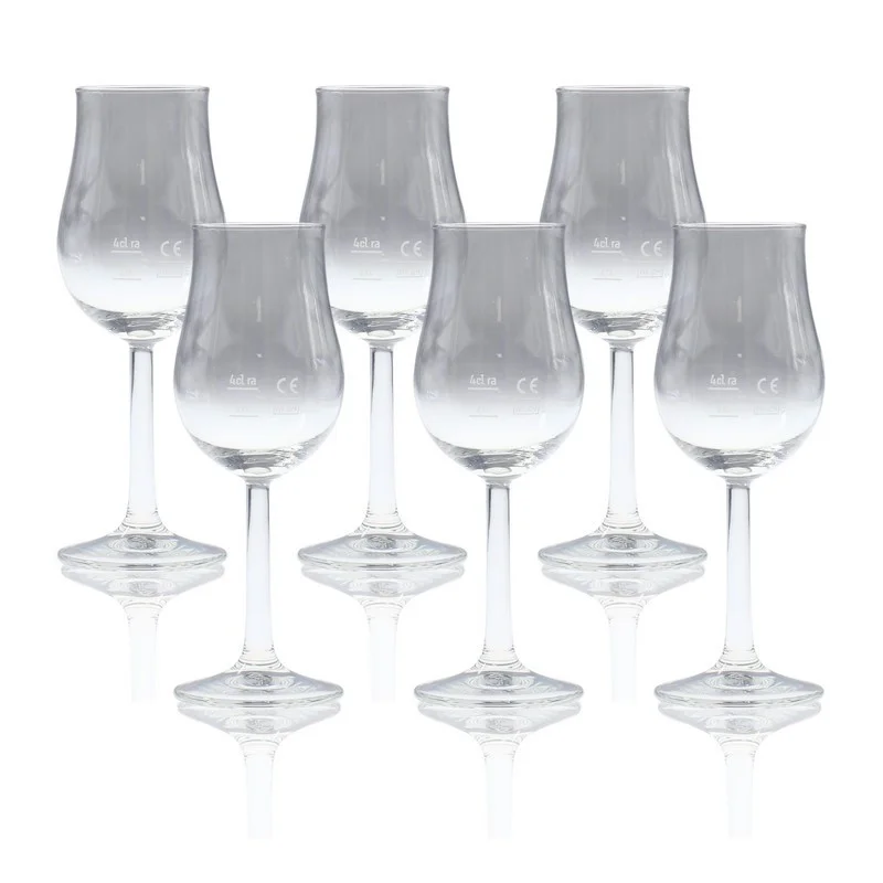 6 Whisky Nosing Gläser Eichung b. 0,02+0,04 6 Whisky Nosing Gläser Eichung b. 0,02+0,04